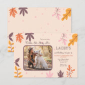 Invitation Photo d'Automne (Devant / Derrière)
