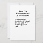 Invitation Photo d'automne citrouille et maman (Dos)