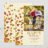 Invitation photo d'automne magnifique (Devant / Derrière)