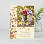 Invitation photo d'automne magnifique (Debout devant)