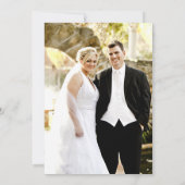 Invitation photo d'automne ou après mariage (Dos)