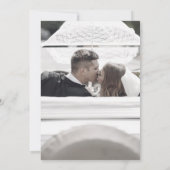 Invitation Photo de 25e anniversaire de mariage avec des rose (Dos)