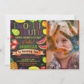 Invitation Photo de 2e anniversaire Two-tti Frutti (Devant)