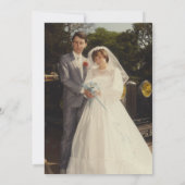 Invitation Photo de 40e anniversaire de mariage à aquarelle d (Dos)