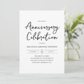 Invitation Photo de 50e anniversaire de mariage moderne (Debout devant)