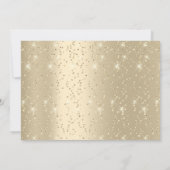 Invitation Photo de 50e anniversaire de mariage or confettis  (Dos)