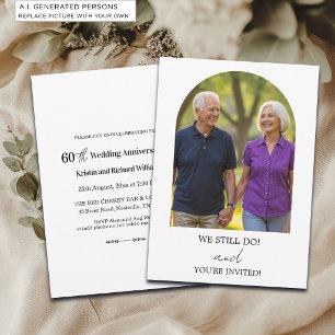 Invitation Photo de 60e anniversaire de mariage We Still Do