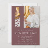 Invitation photo de 70e anniversaire née en 1955 en bourgogne (Devant)