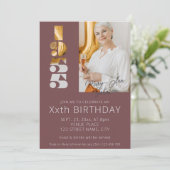 Invitation photo de 70e anniversaire née en 1955 en bourgogne (Debout devant)