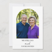 Invitation Photo de 75e anniversaire de mariage We Still Do (Devant)