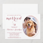 Invitation Photo de animal de compagnie personnalisable Chien (Devant / Derrière)