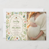 Invitation Photo de Baby Shower Love Bug (Devant)