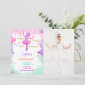 Invitation photo de ballerine (Debout devant)