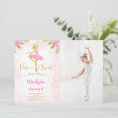 Invitation photo de ballerine (Debout devant)
