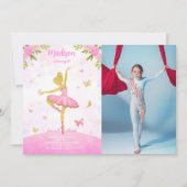Invitation photo de ballerine  (Devant)