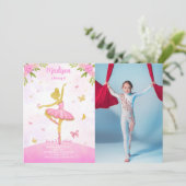 Invitation photo de ballerine  (Debout devant)