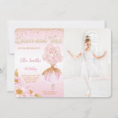 Invitation photo de ballerine (Devant)