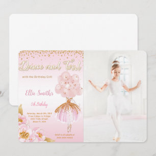 Invitation photo de ballerine