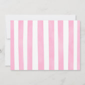 Invitation photo de ballerine or et rose  (Dos)