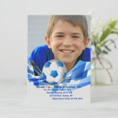 Invitation photo de bals de football (Debout devant)