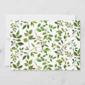 Invitation Photo de baptême botanique (Dos)