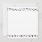 Invitation Photo de baptême de bébé fille rose blanc (Dos)