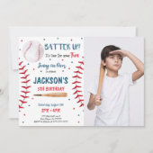 Invitation photo de baseball (Devant)
