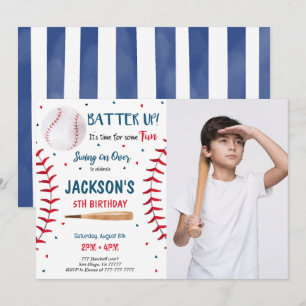 Invitation photo de baseball