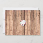 Invitation Photo de baseball Fête d'anniversaire de sports Al (Dos)