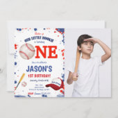 Invitation photo de baseball pour la première anné (Devant)