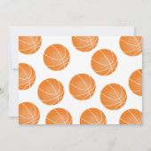 Invitation photo de basketball modifiable (Dos)