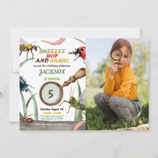 Invitation photo de bogue (Devant)