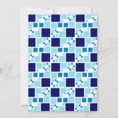 Invitation Photo de cadre numérique bleu marine moderne (Dos)