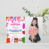 Invitation photo de Candy land (Debout devant)