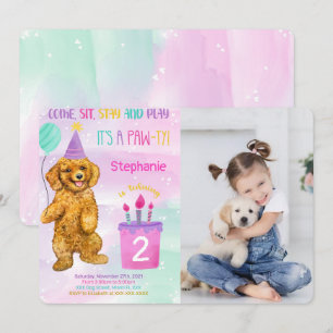 Invitation photo de chiot