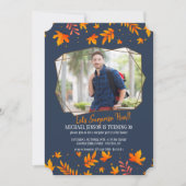 Invitation photo de chute de polygone (Devant)