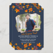 Invitation photo de chute de polygone (Devant / Derrière)