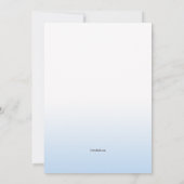 Invitation photo de communion céleste (Dos)