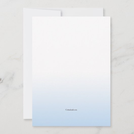 Invitation photo de communion céleste (Dos)