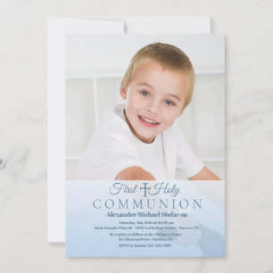 Invitation photo de communion céleste