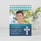 Invitation photo de confirmation - Carte personnal (Debout devant)