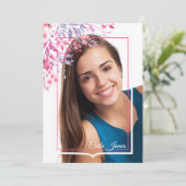 Invitation photo de confirmation de printemps (Debout devant)