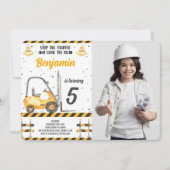 Invitation photo de construction (Devant)