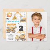 Invitation photo de construction (Devant / Derrière)