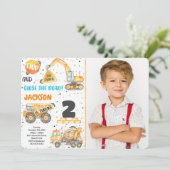 Invitation photo de construction (Debout devant)