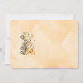 Invitation photo de construction (Dos)