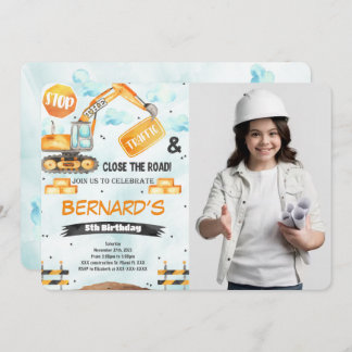 Invitation photo de construction