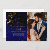 Invitation Photo de couple romantique (Devant / Derrière)