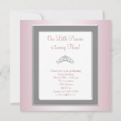 Invitation Photo de couronne de princesse Fête d'anniversaire (Dos)