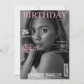 Invitation Photo de couverture de la revue Black and white à (Devant)